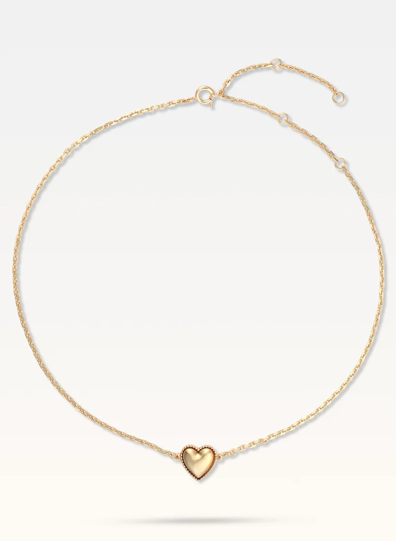 Margot Bardot MB MAEVA GOLD-PLATED GOLD HEART NECKLACE
